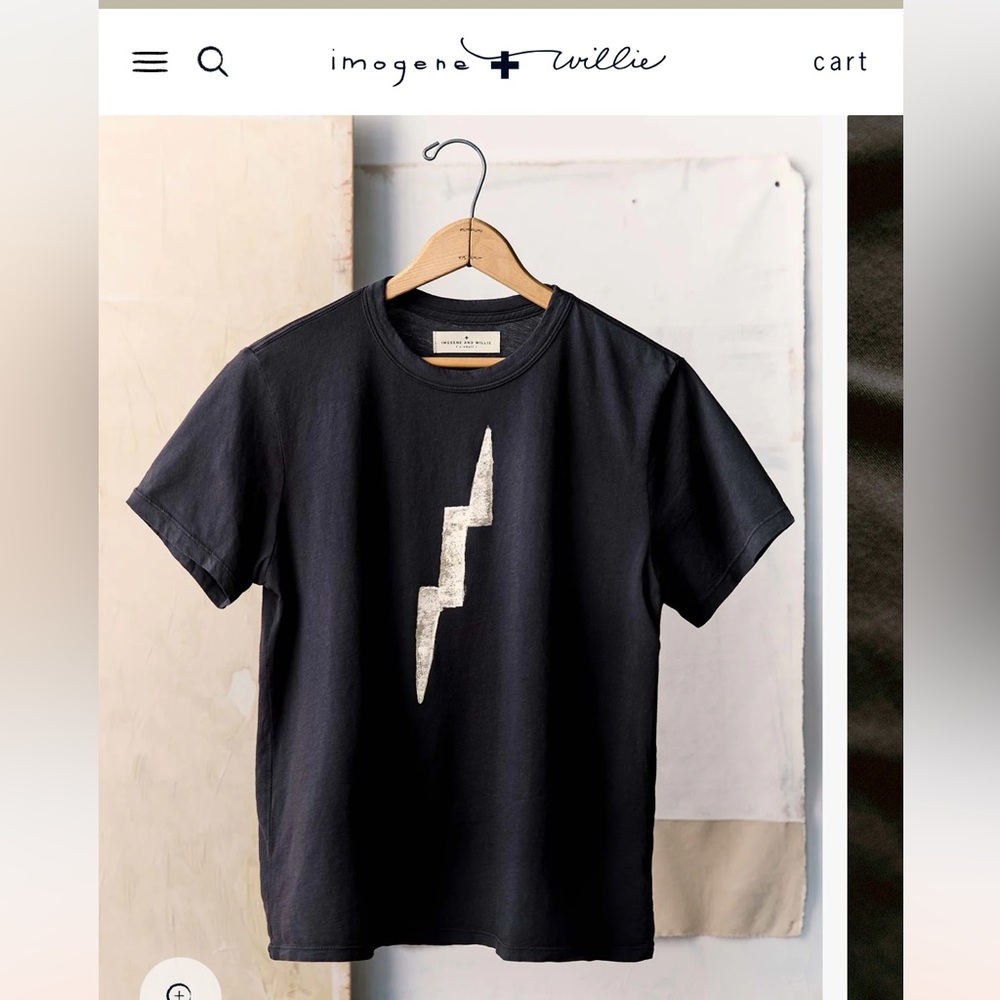 Imogen + Willie lightning bolt tee